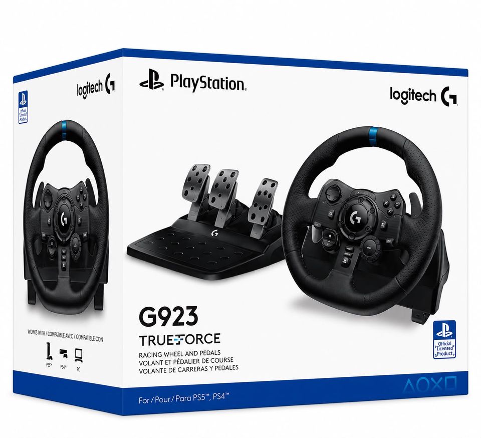 Volante Logitech G923 TrueForce para PS5, PS4 e PC